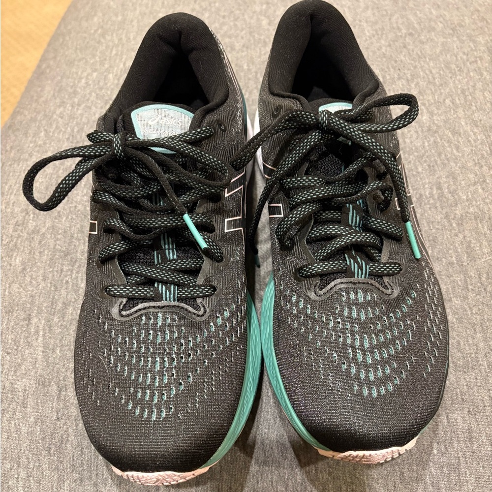 Asics Gel Kayano 28 Shoes Womens 9 Black Lace Up Athletic Sneaker Running